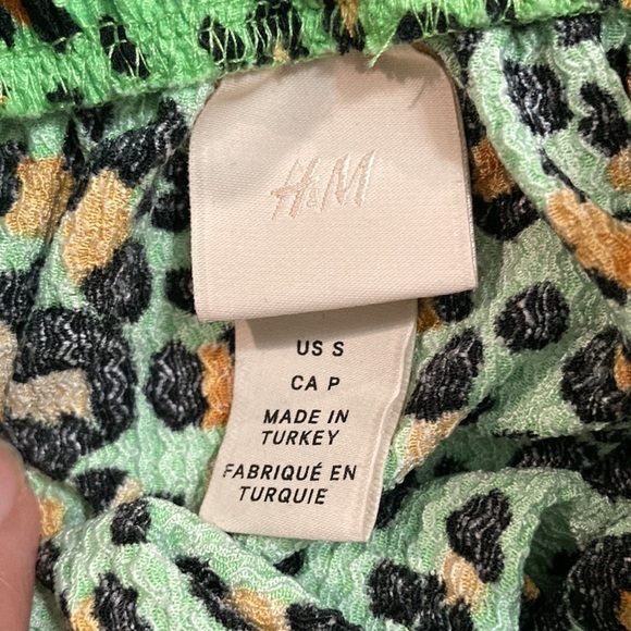 H&M Green Animal Print BabyDoll Dress - Picture 10 of 12